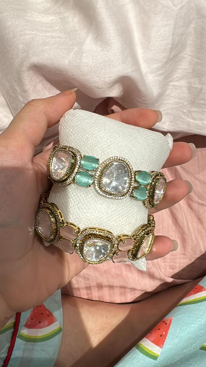 Kundan bangles